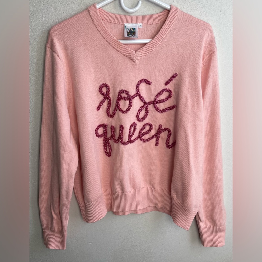 Women’s Queen of Sparkles Sweater Rosé Queen